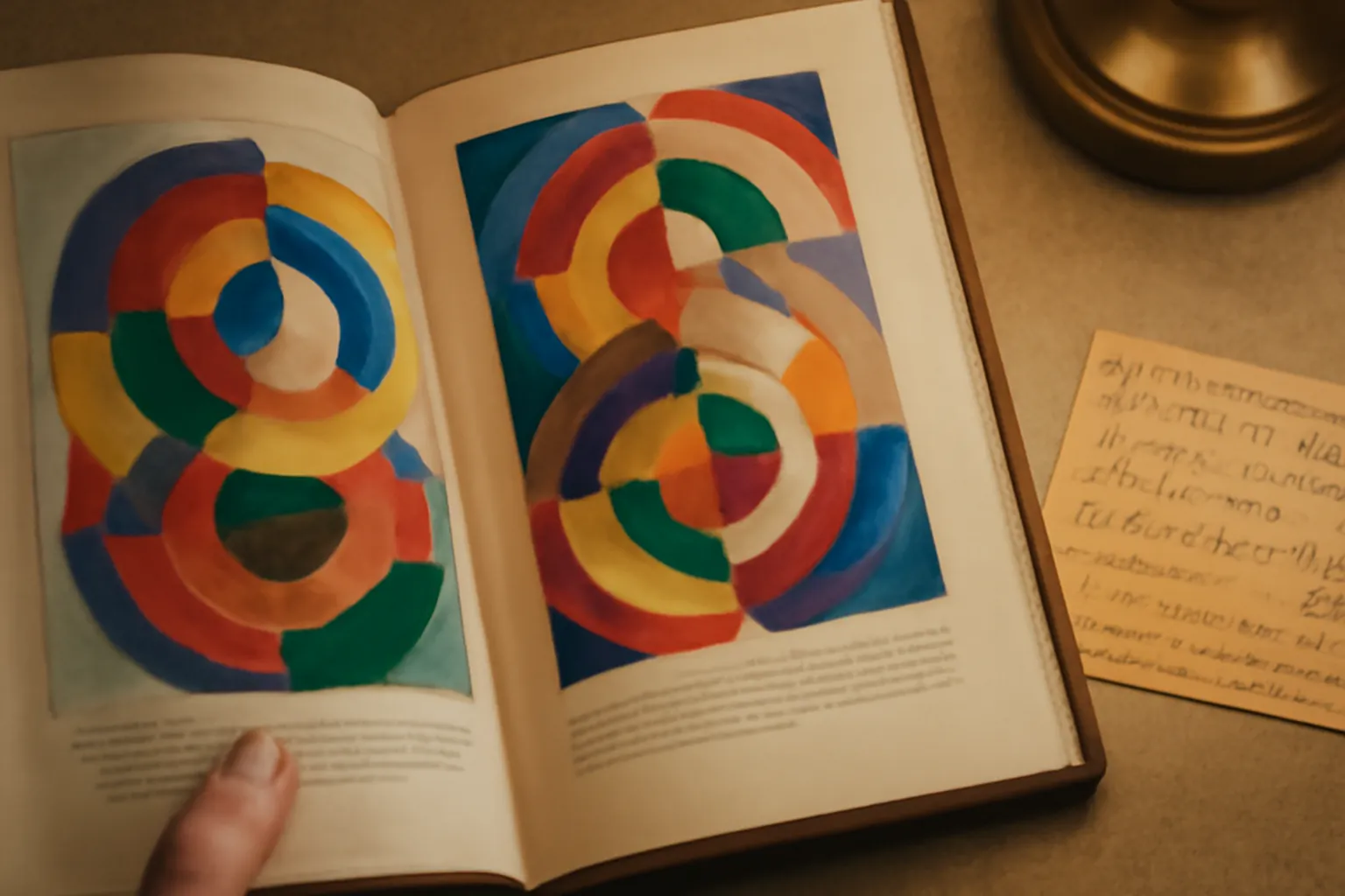 Carnet de voyage francais avec illustrations de Sonia Delaunay